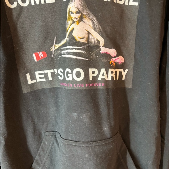 Black 'Come On Barbie Let's Go Party' Hoodie - Picture 2 of 2